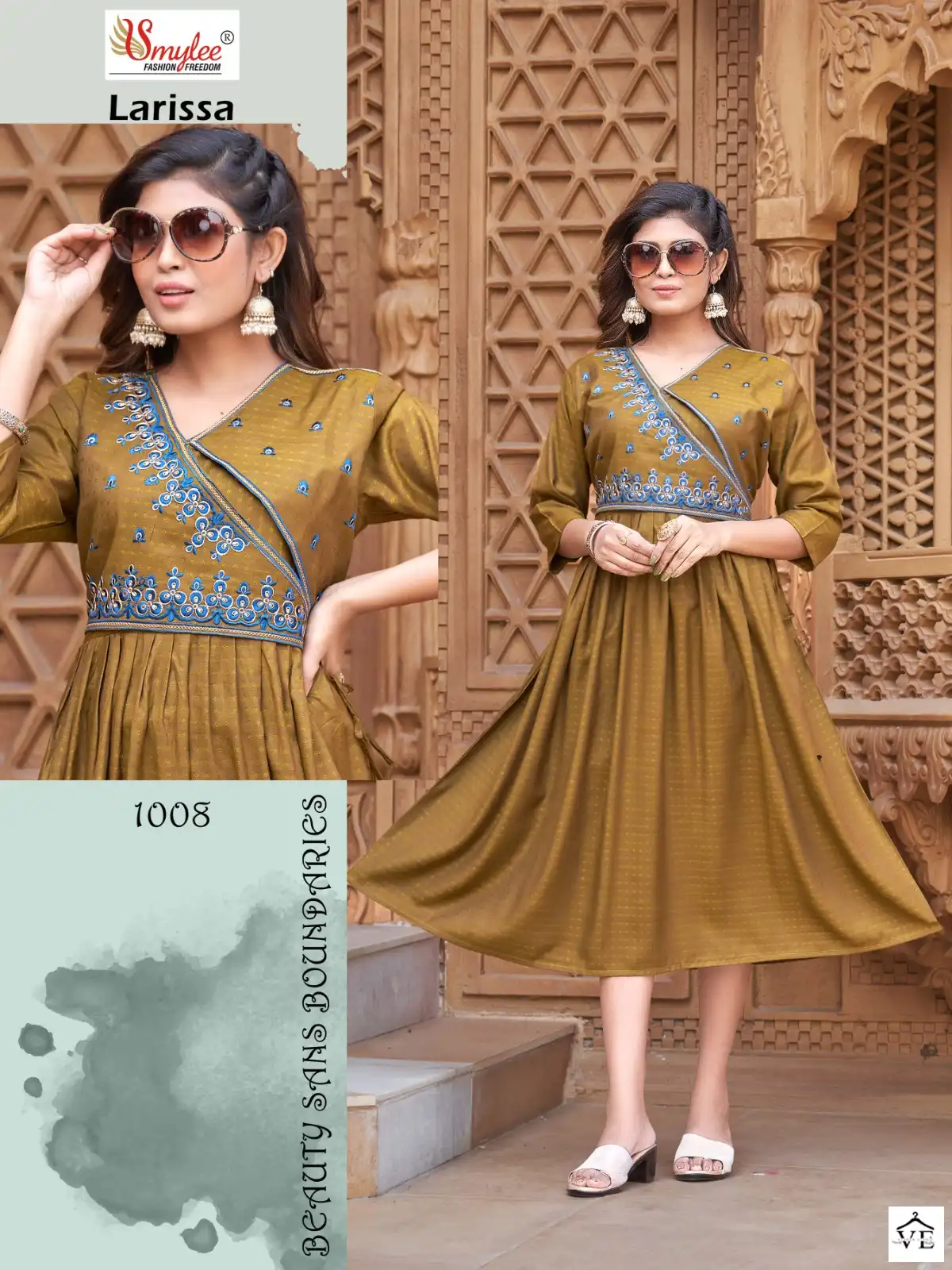 Smylee Larissa Heavy Rayon Wholesale Kurti Catalog — Wholesale Kurtis, MPA wholesale from Surat - Gallery Image 2