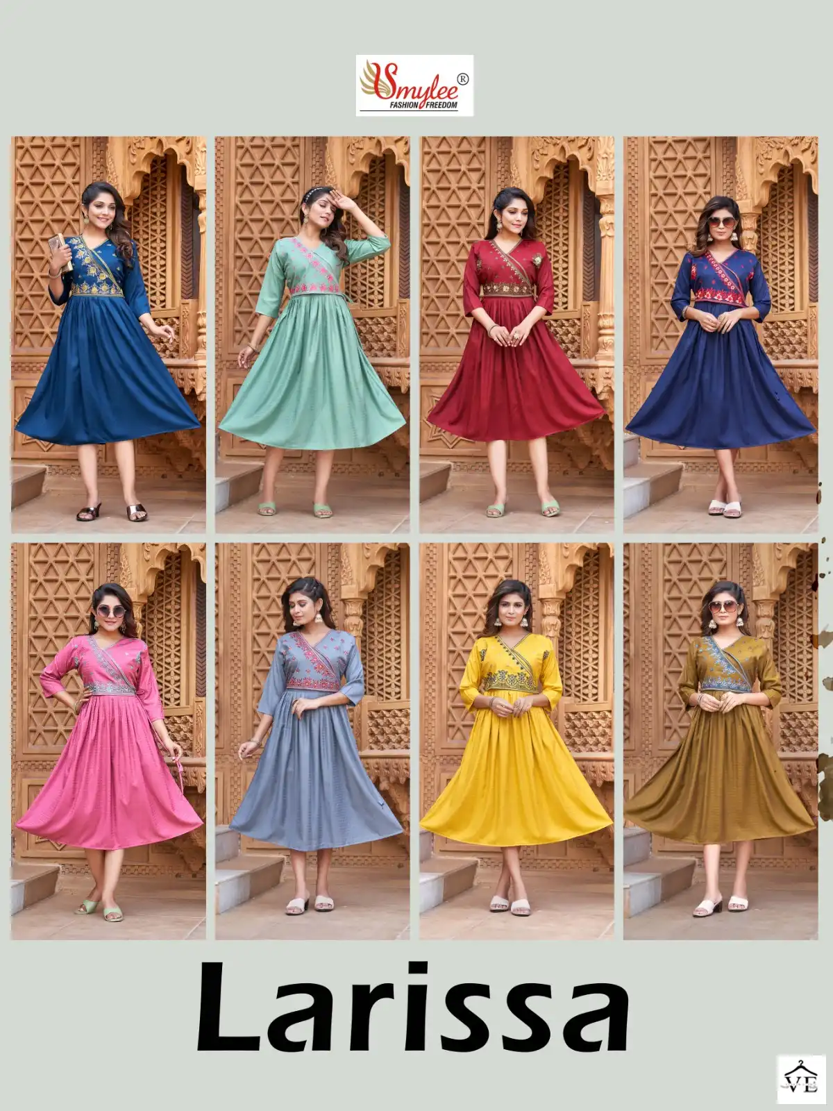 Smylee Larissa Heavy Rayon Wholesale Kurti Catalog — Wholesale Kurtis, MPA wholesale from Surat — view 9