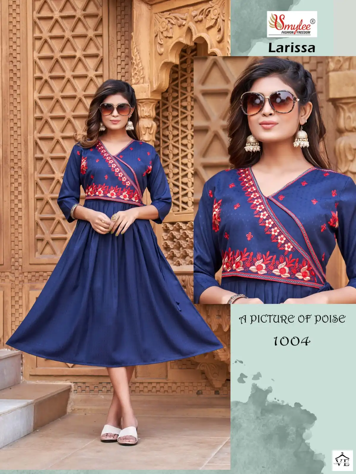 Smylee Larissa Heavy Rayon Wholesale Kurti Catalog — Wholesale Kurtis, MPA wholesale from Surat - Gallery Image 3