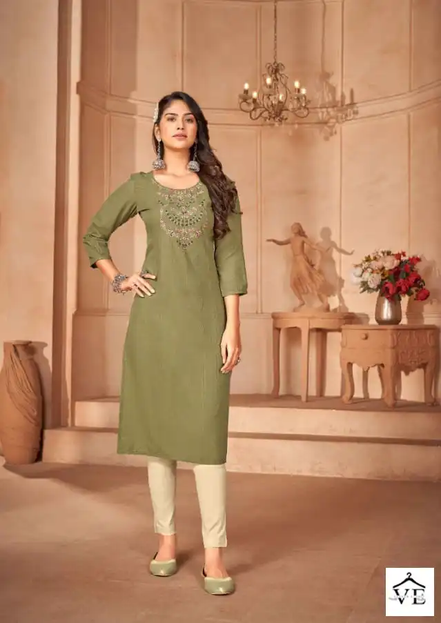 Kalaroop Lily Vol 23 Heavy Rayon Wholesale Kurti Catalog — Wholesale Kurtis, MPA wholesale from Surat - Gallery Image 2