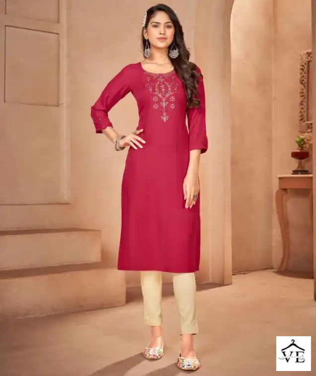 Kalaroop Lily Vol 23 Heavy Rayon Wholesale Kurti Catalog — Wholesale Kurtis, MPA wholesale from Surat — view 1