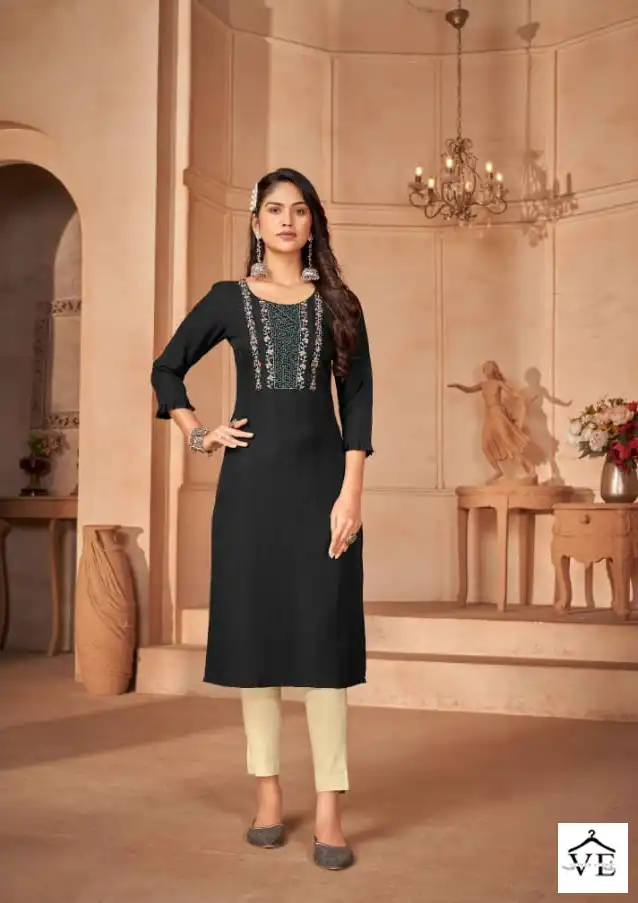 Kalaroop Lily Vol 23 Heavy Rayon Wholesale Kurti Catalog — Wholesale Kurtis, MPA wholesale from Surat - Gallery Image 6
