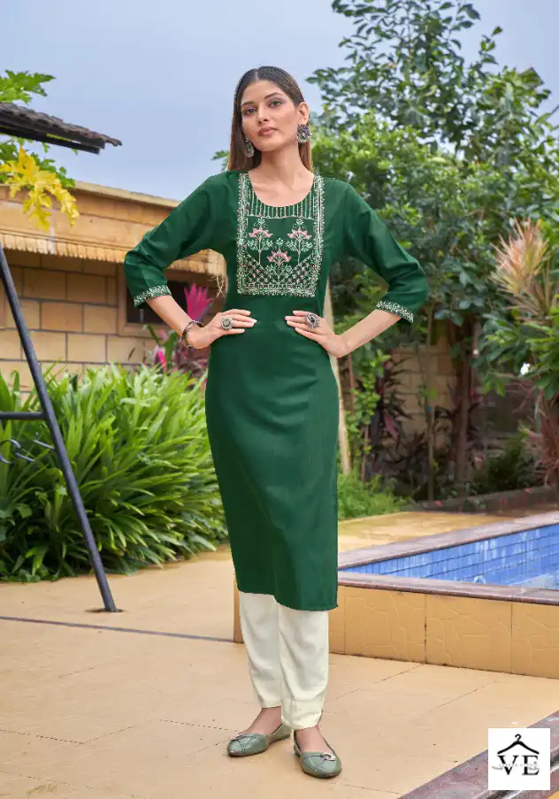 Kalaroop Liza Vol 3 Fancy Rayon Wholesale Kurti Catalog — Wholesale Kurtis, MPA wholesale from Surat - Gallery Image 3