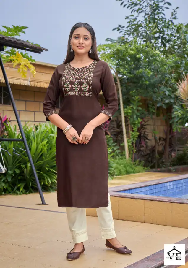 Kalaroop Liza Vol 3 Fancy Rayon Wholesale Kurti Catalog — Wholesale Kurtis, MPA wholesale from Surat - Gallery Image 4