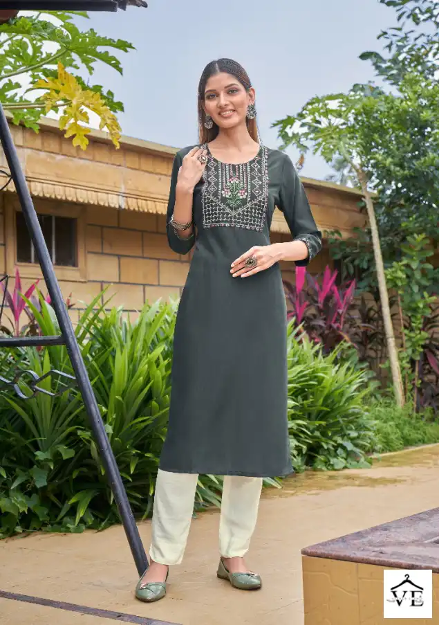 Kalaroop Liza Vol 3 Fancy Rayon Wholesale Kurti Catalog — Wholesale Kurtis, MPA wholesale from Surat - Gallery Image 6