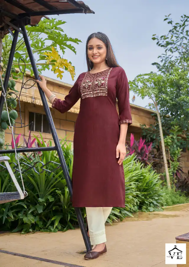Kalaroop Liza Vol 3 Fancy Rayon Wholesale Kurti Catalog — Wholesale Kurtis, MPA wholesale from Surat - Gallery Image 2