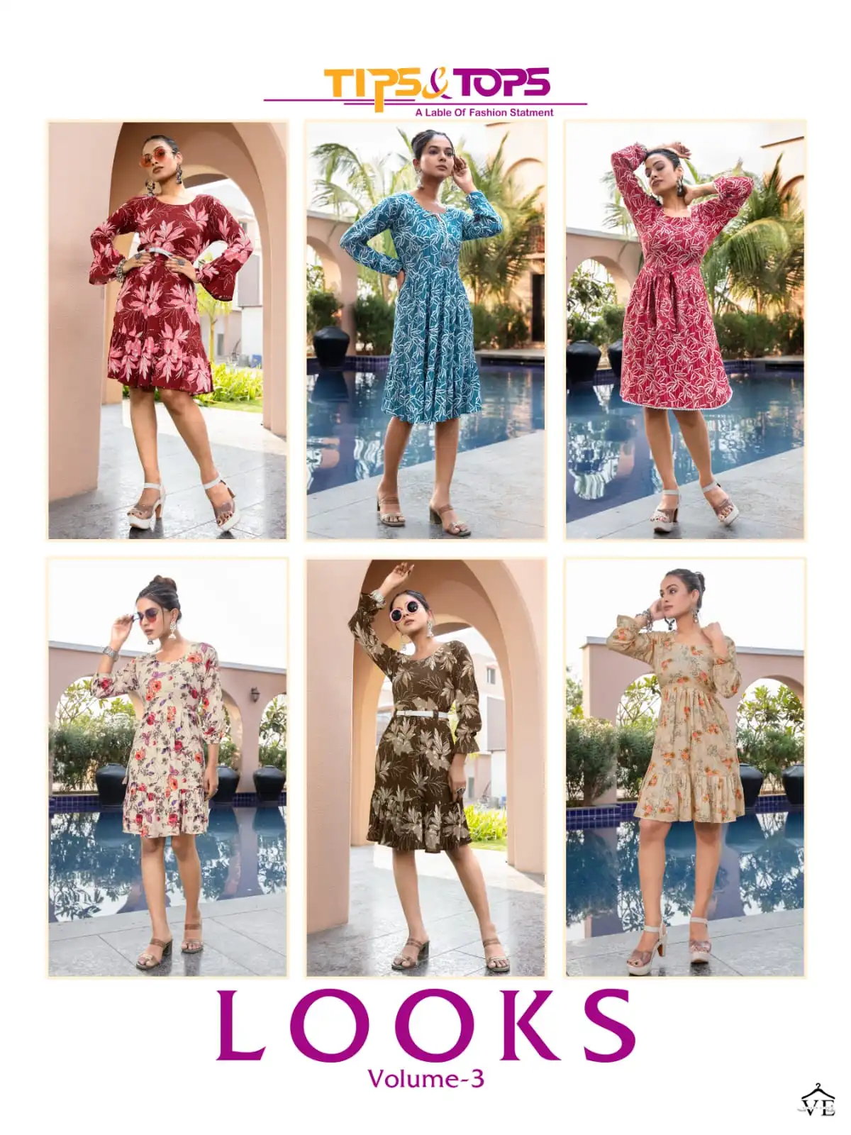 Tips &amp; Tops Looks Vol 3 Heavy Rayon Wholesale Fancy Western Shorty Catalog — Wholesale Kurtis, MPA wholesale from Surat — view 7