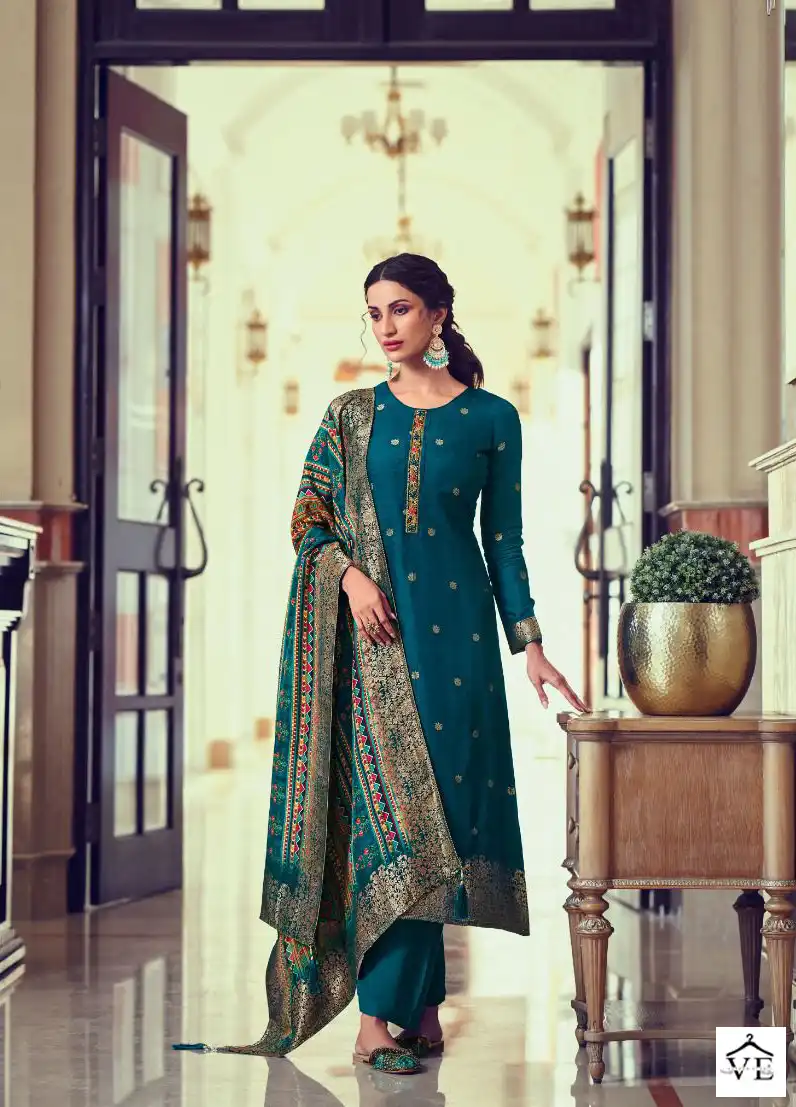 LT Nitya Vol -187 Dola Jacquard Wholesale Salwar Suit Catalog — Wholesale Salwar Suits, MPA wholesale from Surat - Gallery Image 4