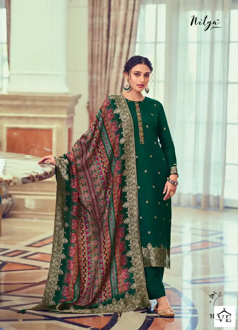LT Nitya Vol -187 Dola Jacquard Wholesale Salwar Suit Catalog — Wholesale Salwar Suits, MPA wholesale from Surat - Gallery Image 5