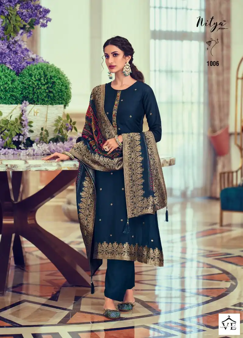 LT Nitya Vol -187 Dola Jacquard Wholesale Salwar Suit Catalog — Wholesale Salwar Suits, MPA wholesale from Surat - Gallery Image 2