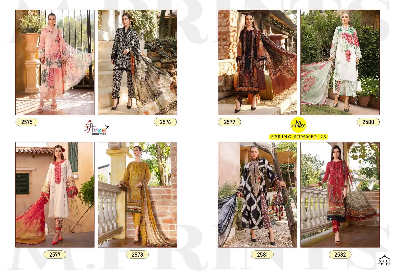 Shree Fabs M Print Spring Summer-23 Vol-1 Pure Cotton Wholesale Pakistani Salwar Suit Catalog — Wholesale Salwar Suits, MPA wholesale from Surat — view 9