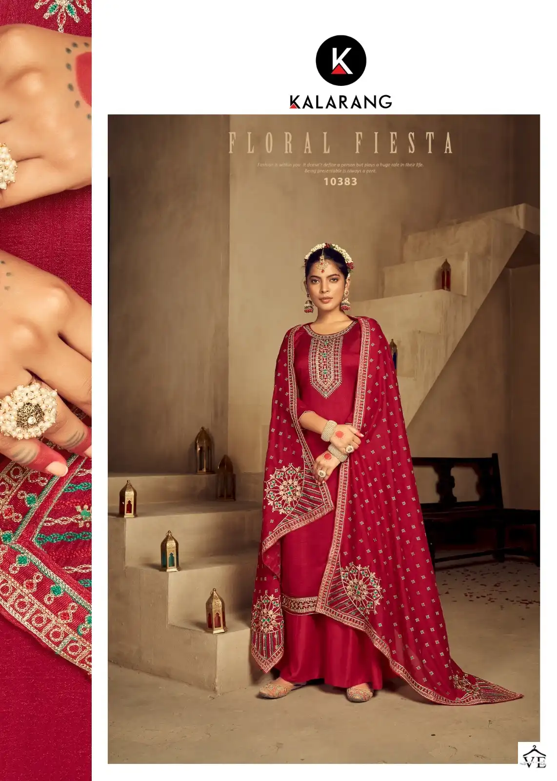 Kalarang Maansi Pure Vichitra Silk Wholesale Salwar Suit Catalog — Wholesale Salwar Suits, MPA wholesale from Surat - Gallery Image 2