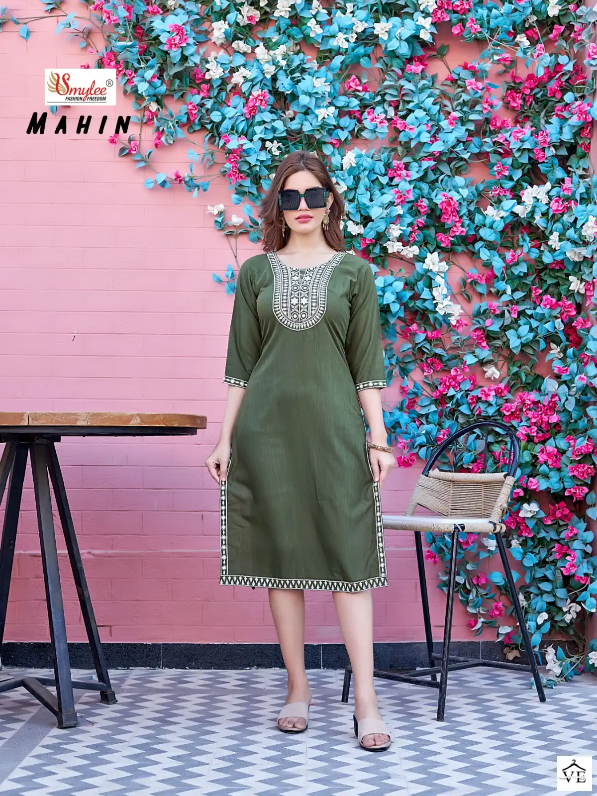 Rung Mahin Heavy Supreme Mink Wholesale Kurti Catalog — Wholesale Kurtis, MPA wholesale from Surat - Gallery Image 5