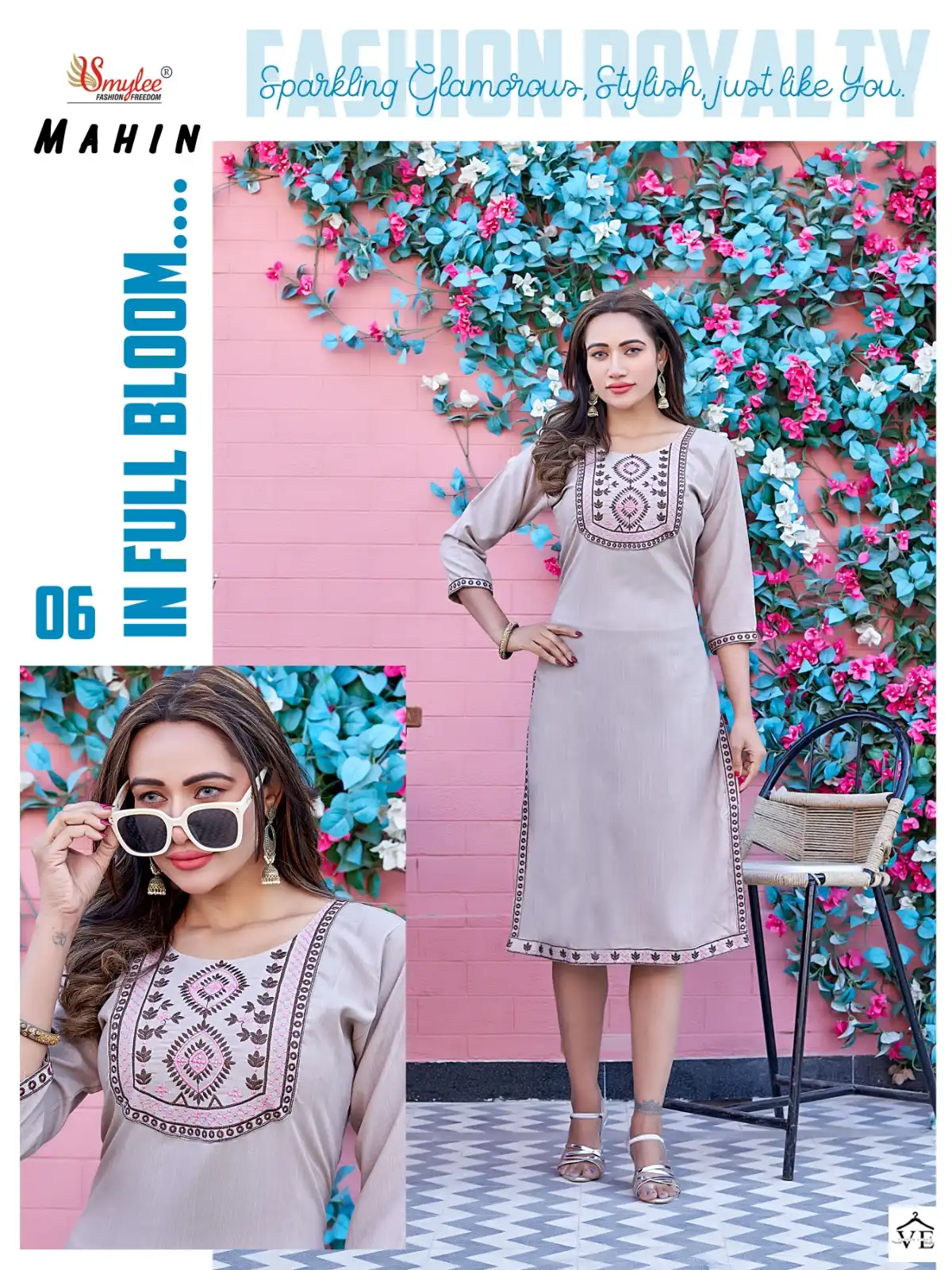 Rung Mahin Heavy Supreme Mink Wholesale Kurti Catalog — Wholesale Kurtis, MPA wholesale from Surat - Gallery Image 6