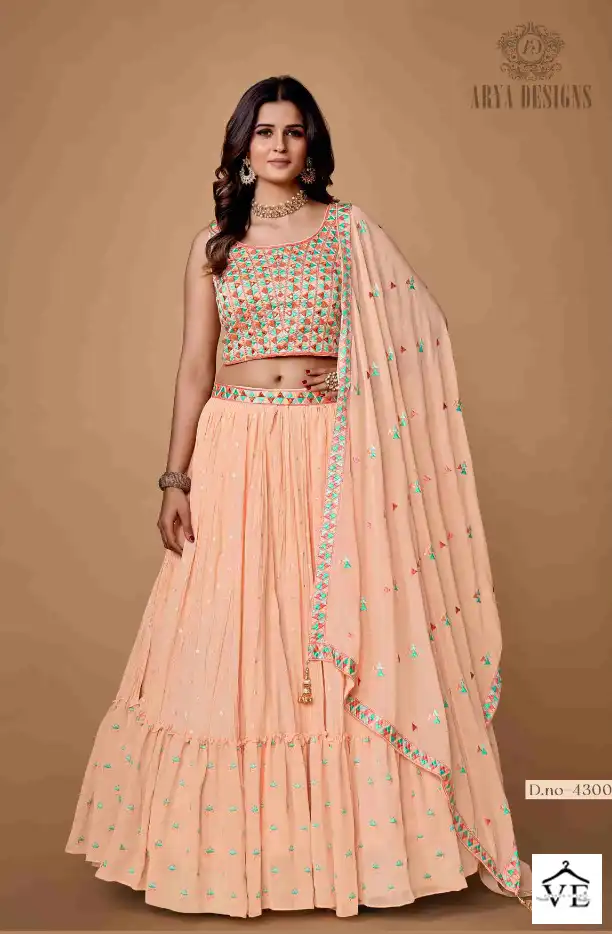 Arya Designs Mahira Vol 2 Georgette Wholesale Designer Readymade Lehenga Catalog — Wholesale Lehenga, MPA wholesale from Surat — view 4