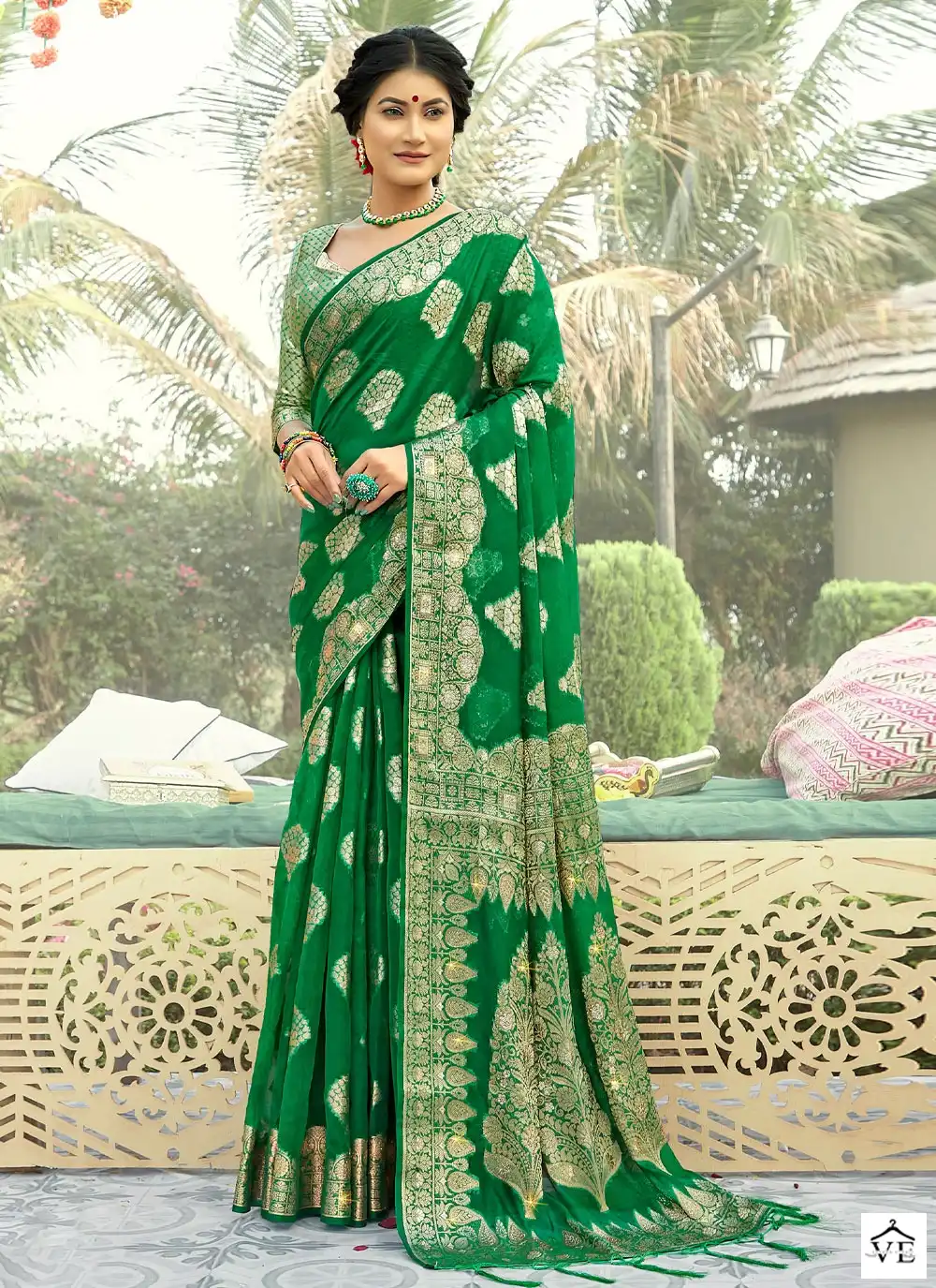 Sangam Manbhawan Organza Wholesale Saree Catalog — Wholesale Sarees, MPA wholesale from Surat - Gallery Image 4