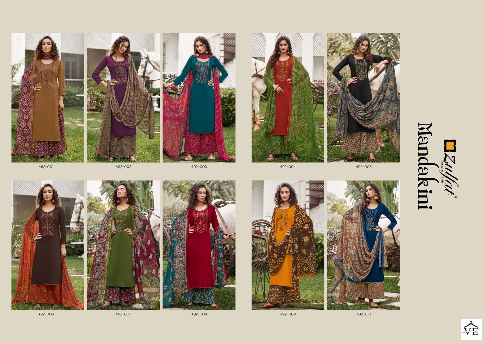 Zulfat Designer Mandakini Jam Cotton Wholesale Salwar Suit Catalog — Wholesale Salwar Suits, MPA wholesale from Surat — view 11