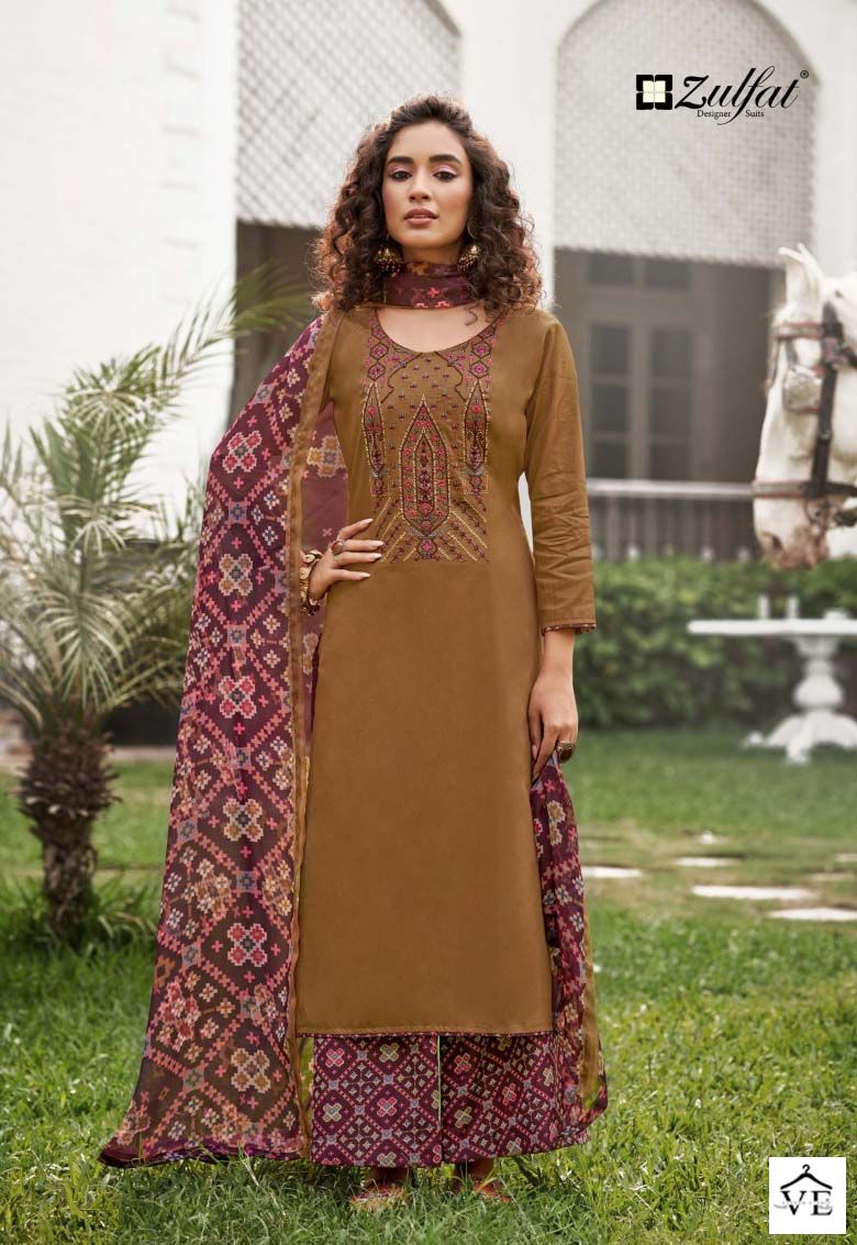 Zulfat Designer Mandakini Jam Cotton Wholesale Salwar Suit Catalog — Wholesale Salwar Suits, MPA wholesale from Surat - Gallery Image 3