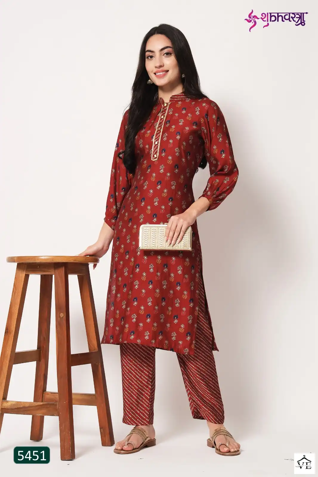 Shubhvastra Mantra Vol 1 Premium Chanderi Silk Wholesale Kurti Pant Catalog — Wholesale Kurtis, MPA wholesale from Surat - Gallery Image 2