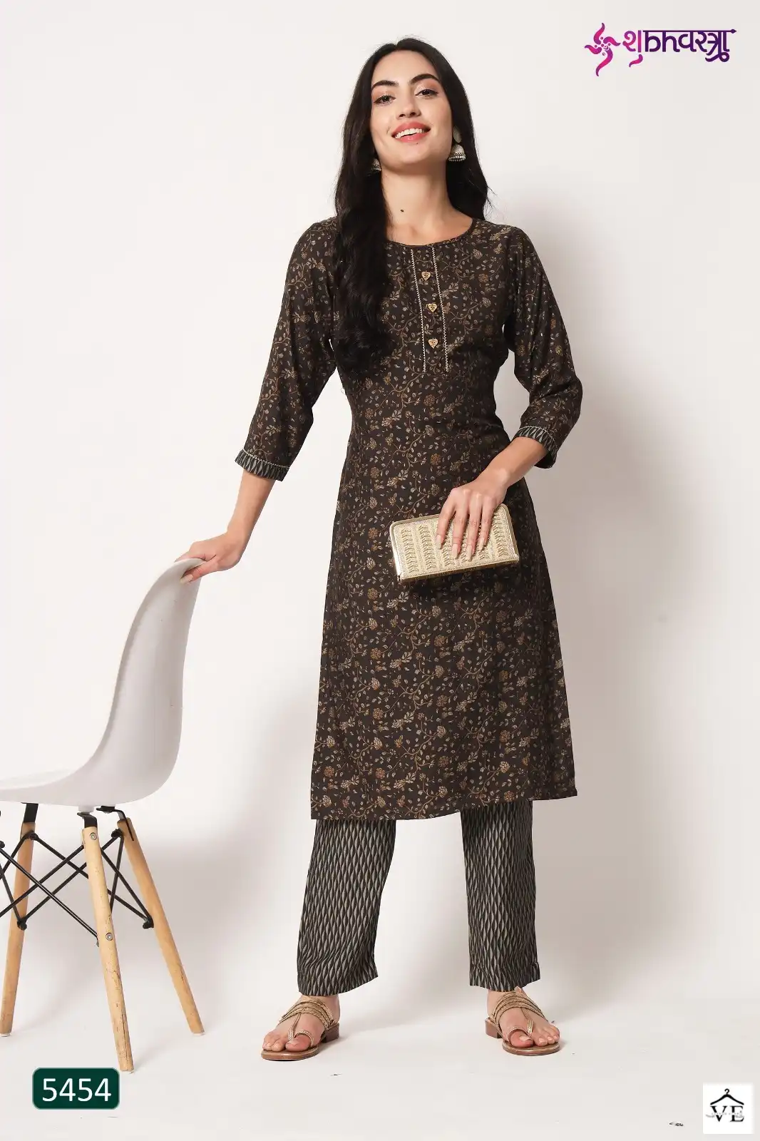 Shubhvastra Mantra Vol 1 Premium Chanderi Silk Wholesale Kurti Pant Catalog — Wholesale Kurtis, MPA wholesale from Surat - Gallery Image 4
