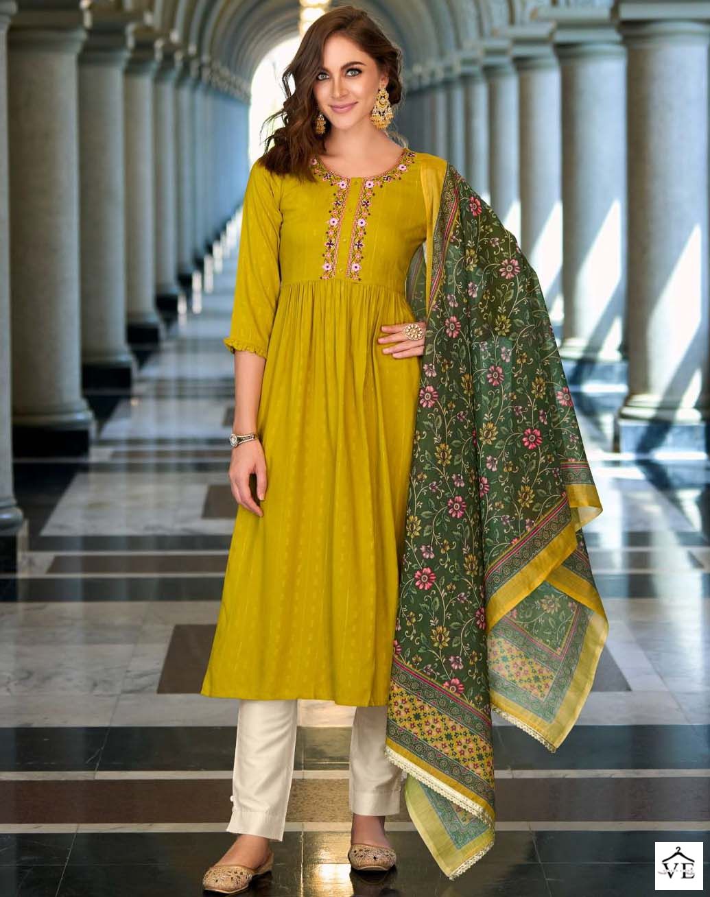 Lily And Lali Manya Viscose Wholesale Readymade Salwar Suit Catalog — Wholesale Salwar Suits, MPA wholesale from Surat — view 1