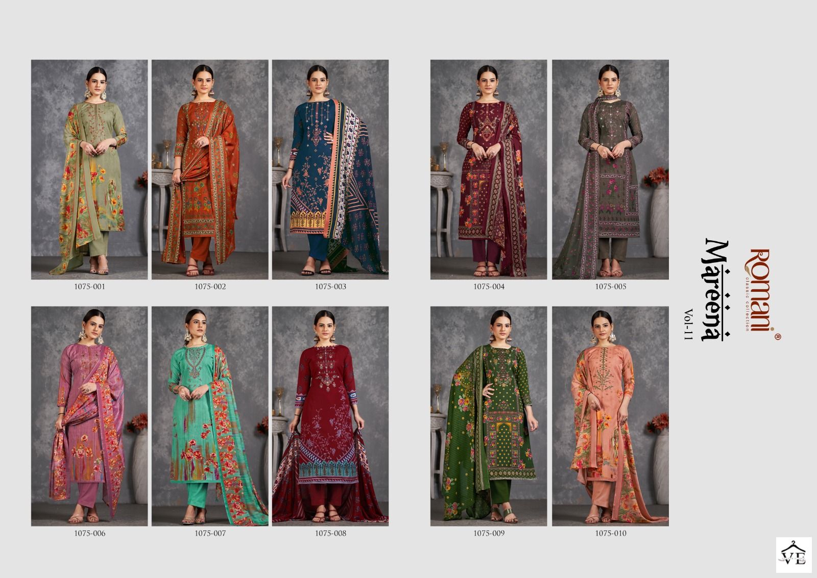 Romani Mareena Vol 11 Cotton Wholesale Salwar Suit Catalog Catalog — Wholesale Salwar Suits, MPA wholesale from Surat — view 11