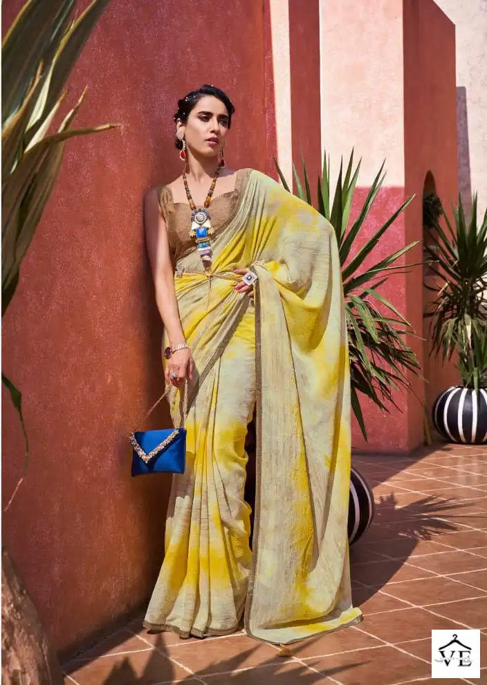 5D Designer Marie Gold Gulmohar Wholesale Saree Catalog — Wholesale Sarees, MPA wholesale from Surat — view 8