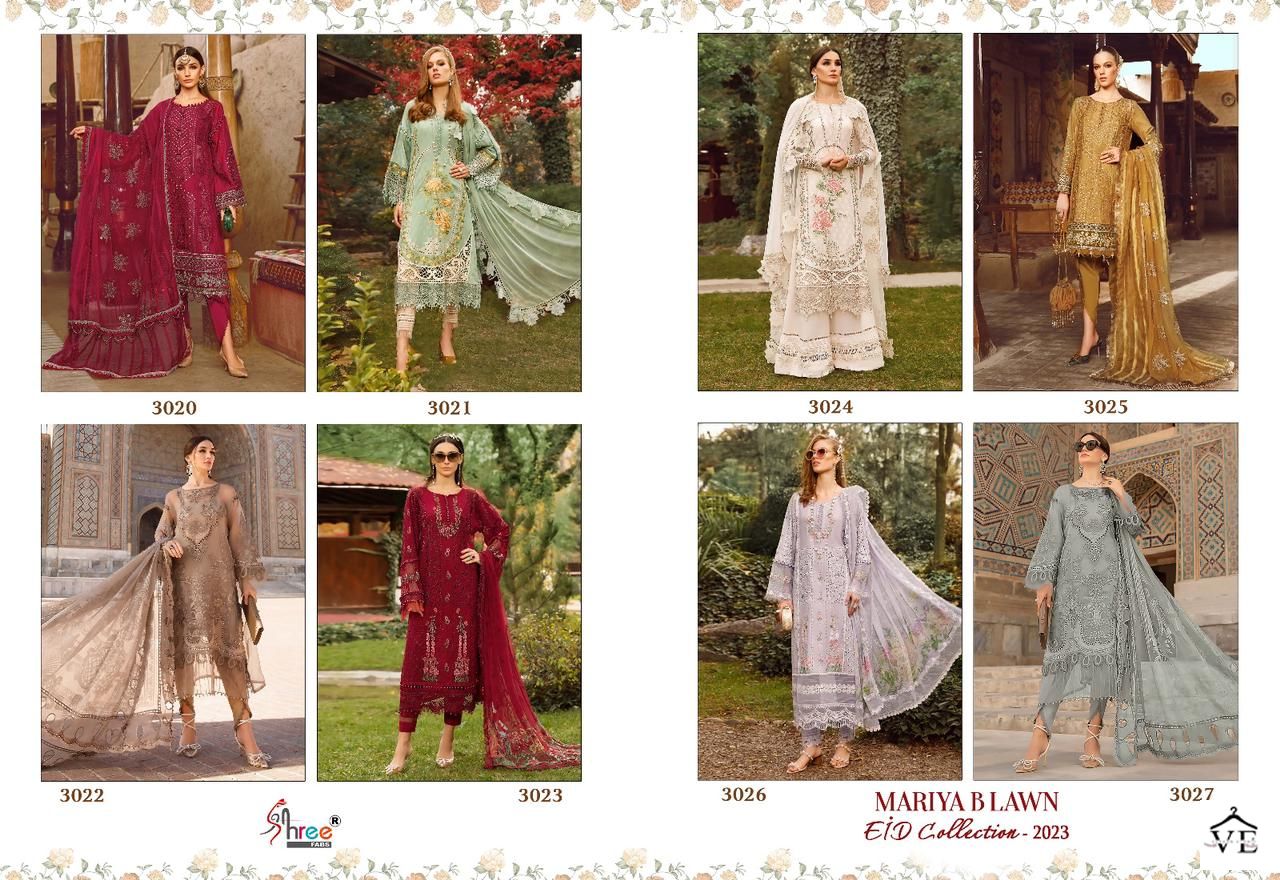 Shree Fabs Mariya B Lawn Eid Collection 2023 Lawn Cotton Wholesale Pakistani Salwar Suit Catalog — Wholesale Salwar Suits, MPA wholesale from Surat — view 9