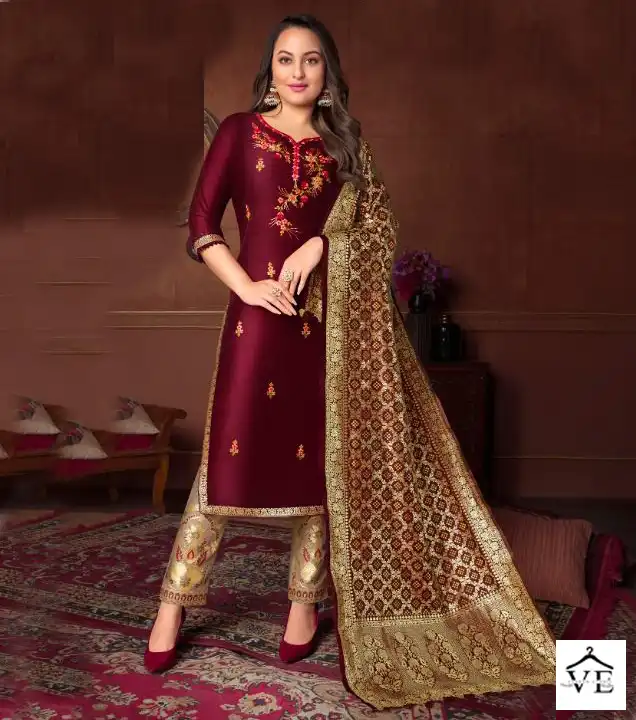 Lily & Lali Meenakari-2 Bemberg Silk Wholesale Readymade Salwar Suit Catalog — Wholesale Salwar Suits, MPA wholesale from Surat — view 1