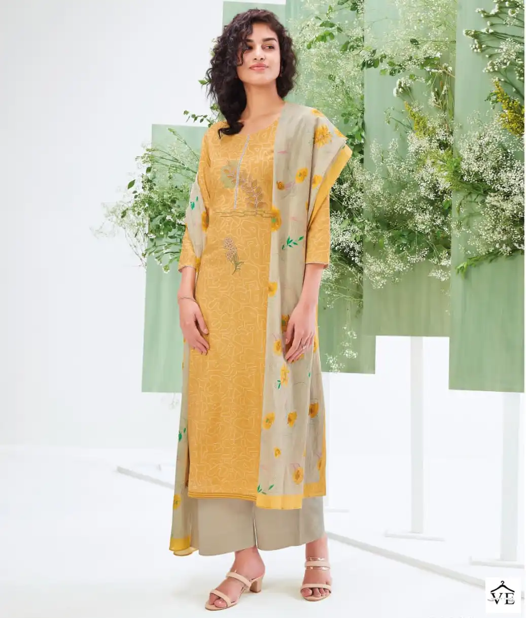 Ganga Megha 1602 Premium Cotton Wholesale Salwar Suit Catalog — Wholesale Salwar Suits, MPA wholesale from Surat — view 1