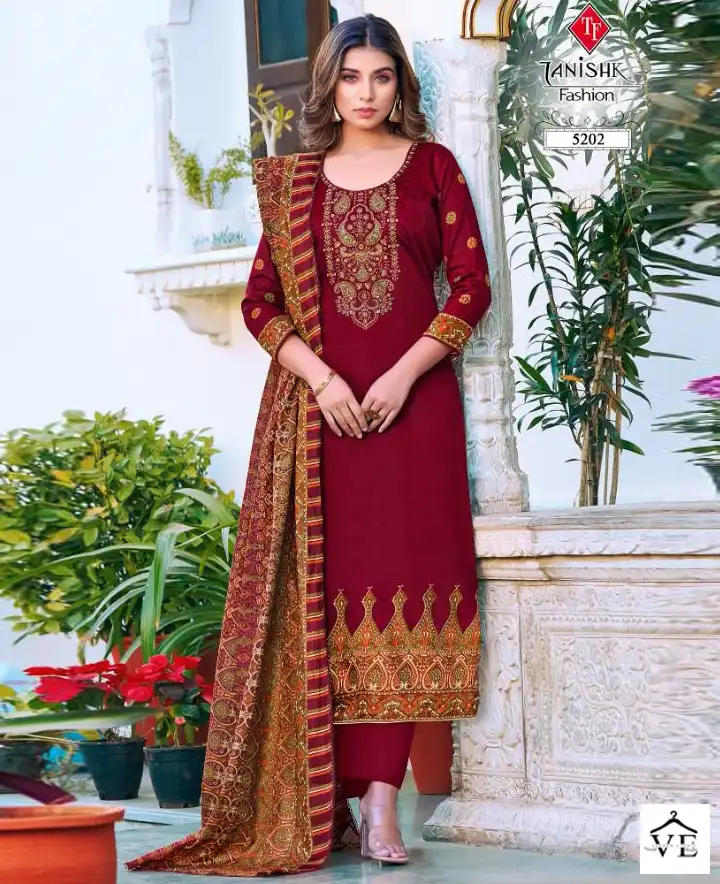 Tanishk Mehraaz-2 Pure Jam Cotton Wholesale Salwar Suit Catalog — Wholesale Salwar Suits, MPA wholesale from Surat — view 1