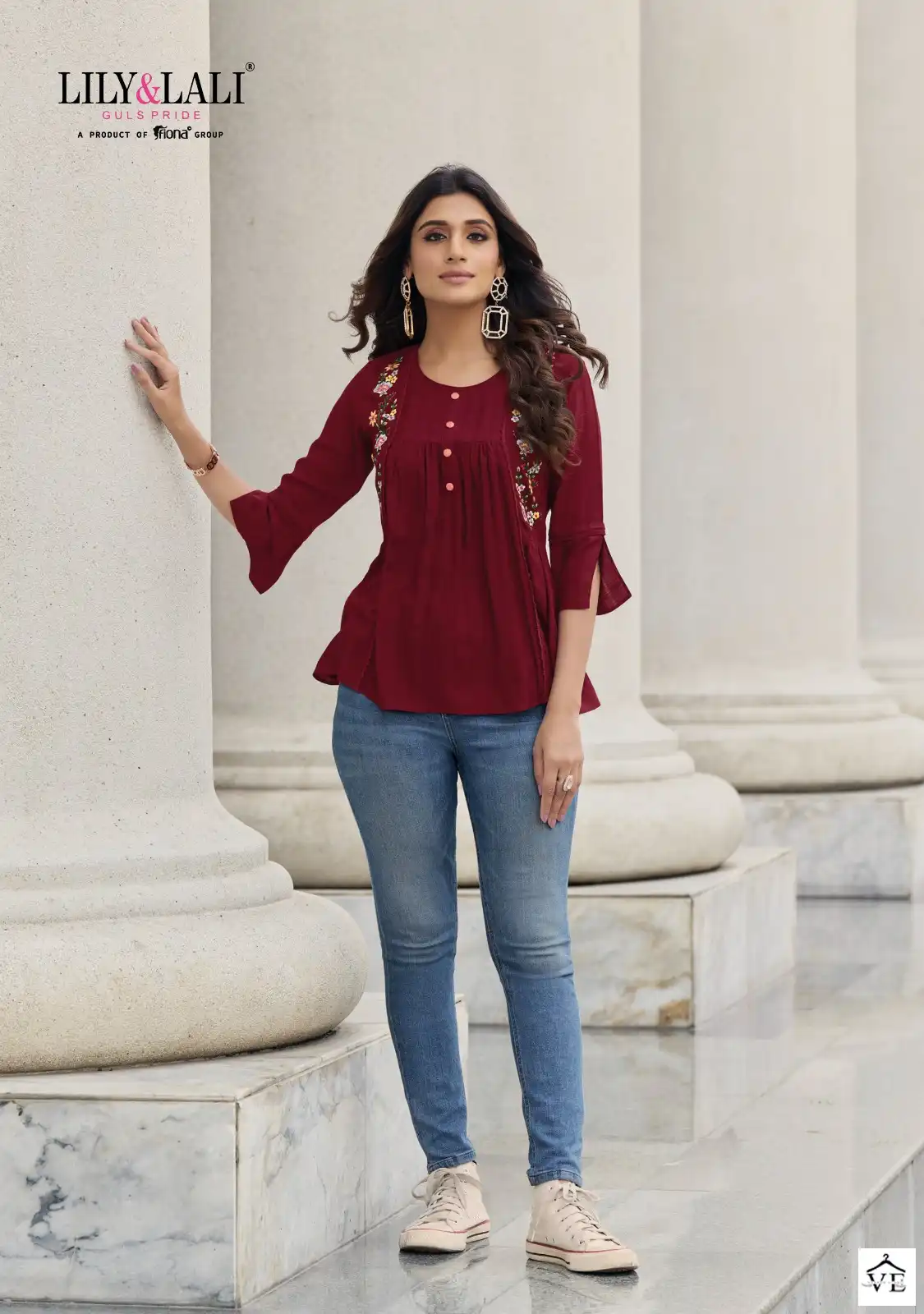 Lily & Lali Melody-2 Fancy Viscose Rayon Wholesale Tunics Catalog — Wholesale Kurtis, MPA wholesale from Surat - Gallery Image 4
