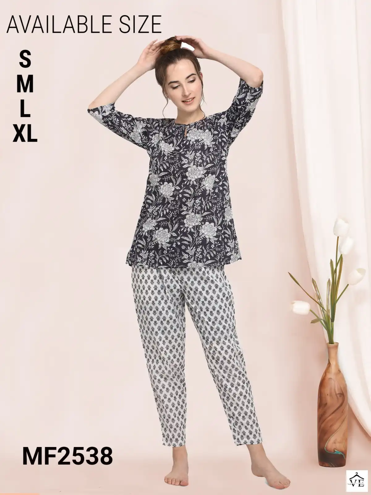 Mesmora Fancy Khadi Wholesale Night Wear Catalog — Wholesale Kurtis, MPA wholesale from Surat - Gallery Image 8