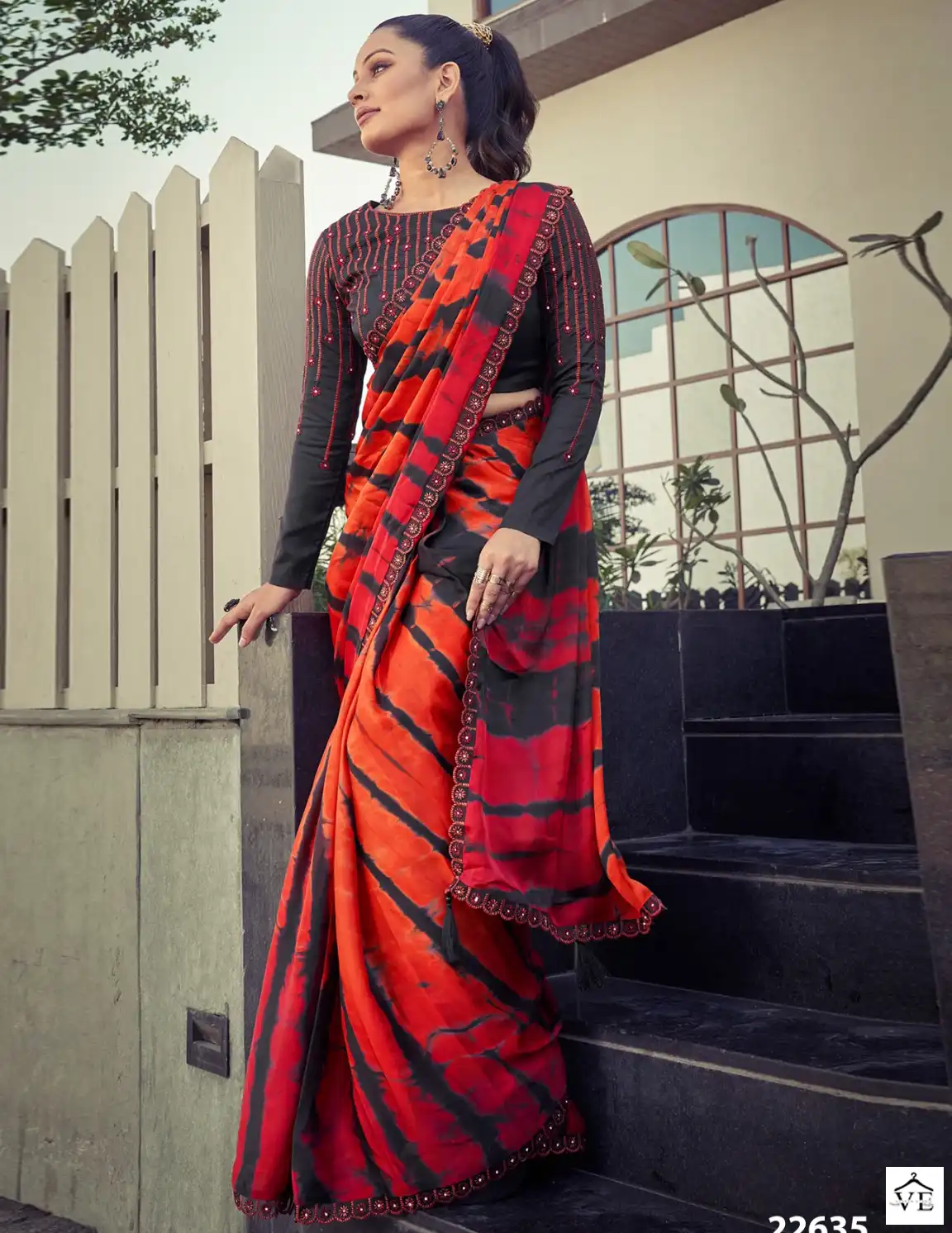 Mahotsav Mohamanthan 22600C Series Silk Satin Crepe Wholesale Designer Saree Catalog — Wholesale Sarees, MPA wholesale from Surat — view 1