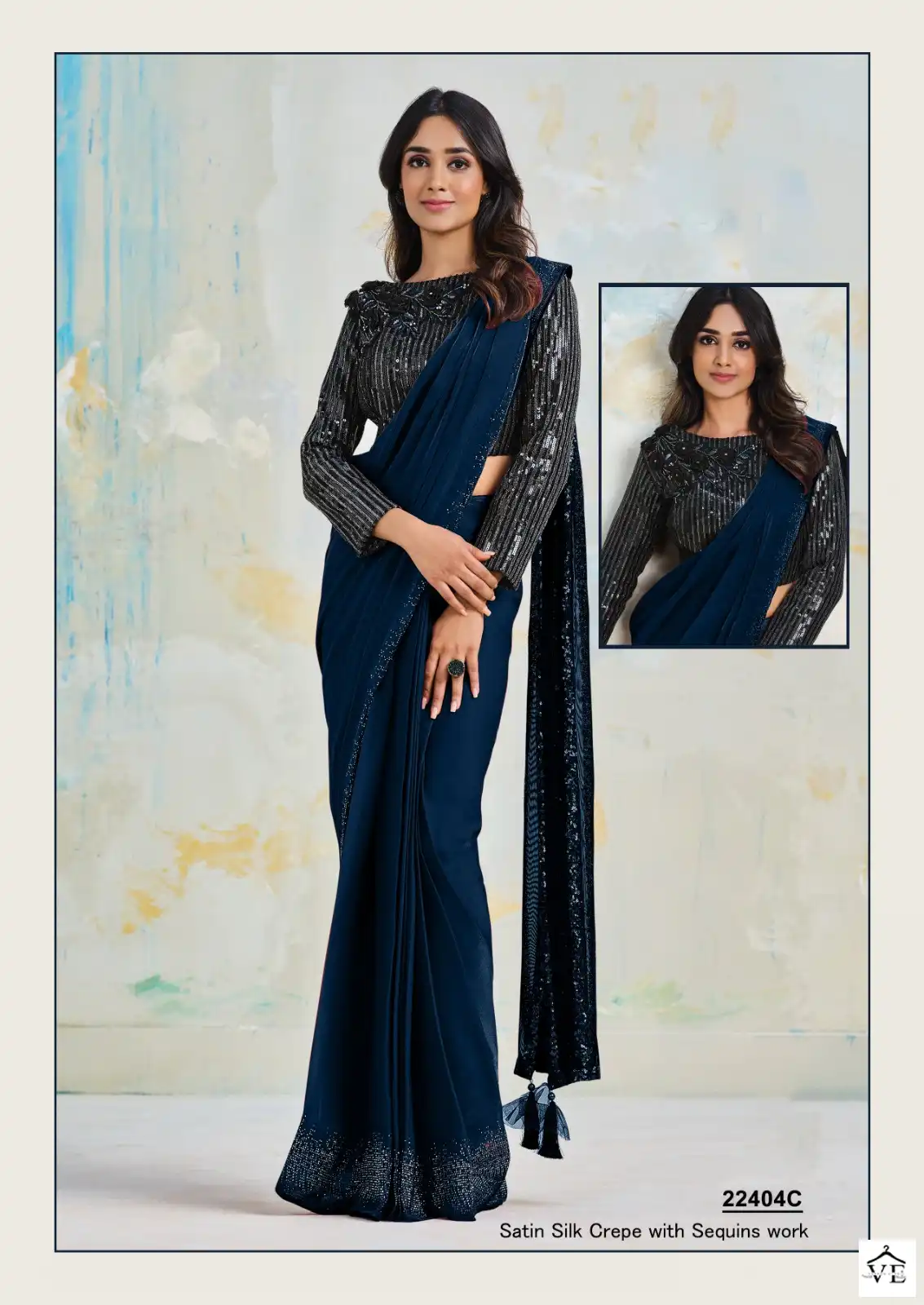 Mahotsav Mohamanthan Royal-22400 Colour Edition Satin Silk, Lycra Wholesale Party Wear Saree Catalog — Wholesale Sarees, MPA wholesale from Surat - Gallery Image 7