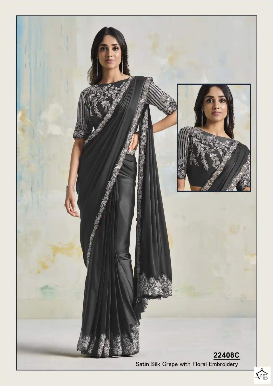 Mahotsav Mohamanthan Royal-22400 Colour Edition Satin Silk, Lycra Wholesale Party Wear Saree Catalog — Wholesale Sarees, MPA wholesale from Surat - Gallery Image 2