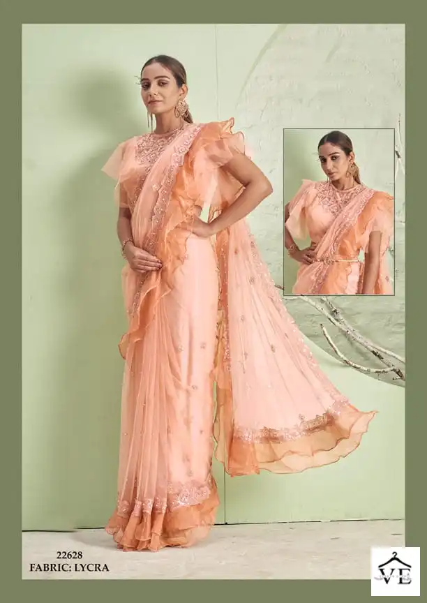 Mahotsav Mohmanthan 22600 C Series Silk Georgette Wholesale Designer Saree Catalog — Wholesale Sarees, MPA wholesale from Surat — view 5