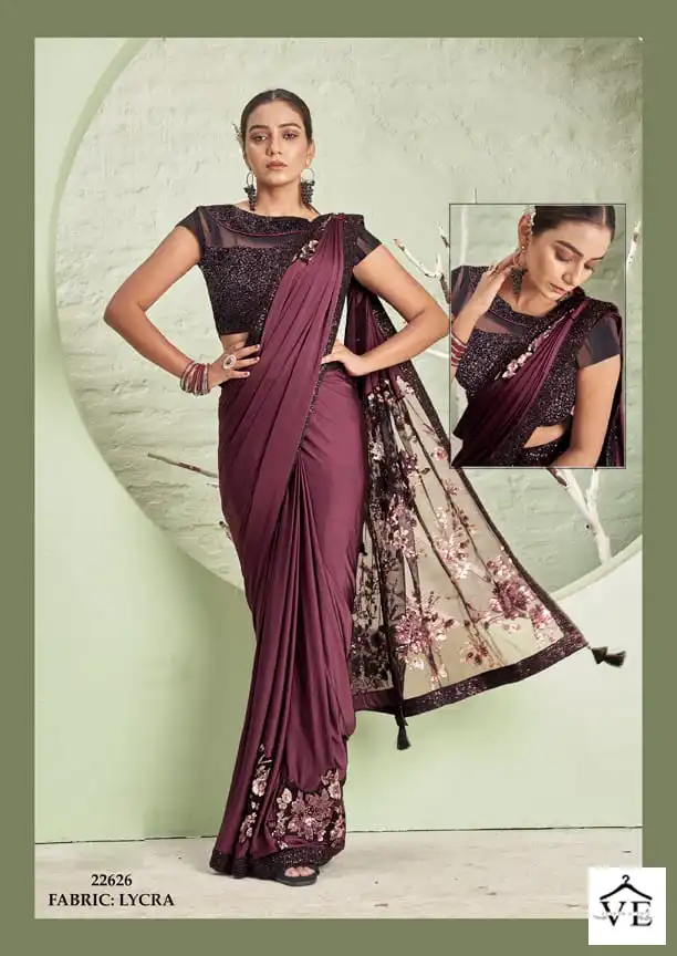 Mahotsav Mohmanthan 22600 C Series Silk Georgette Wholesale Designer Saree Catalog — Wholesale Sarees, MPA wholesale from Surat — view 7