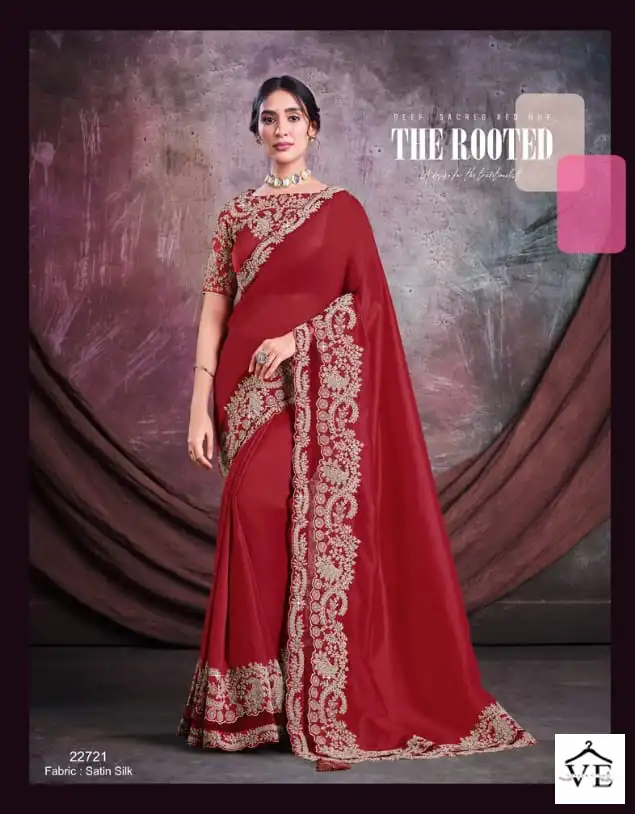 Mahotsav Mohmanthan Sarisha 22700 Series Organza, Satin Silk Wholesale Desinger Saree Catalog — Wholesale Sarees, MPA wholesale from Surat - Gallery Image 14