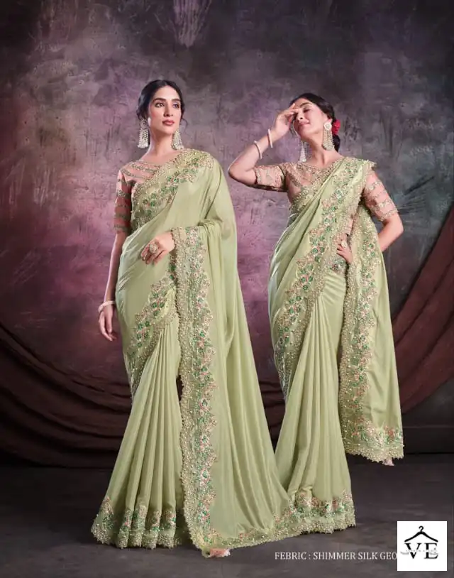 Mahotsav Mohmanthan Sarisha 22700 Series Organza, Satin Silk Wholesale Desinger Saree Catalog — Wholesale Sarees, MPA wholesale from Surat - Gallery Image 18