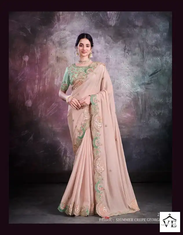 Mahotsav Mohmanthan Sarisha 22700 Series Organza, Satin Silk Wholesale Desinger Saree Catalog — Wholesale Sarees, MPA wholesale from Surat - Gallery Image 5