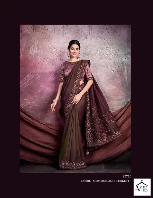 Mahotsav Mohmanthan Sarisha 22700 Series Organza, Satin Silk Wholesale Desinger Saree Catalog — Wholesale Sarees, MPA wholesale from Surat - Gallery Image 10