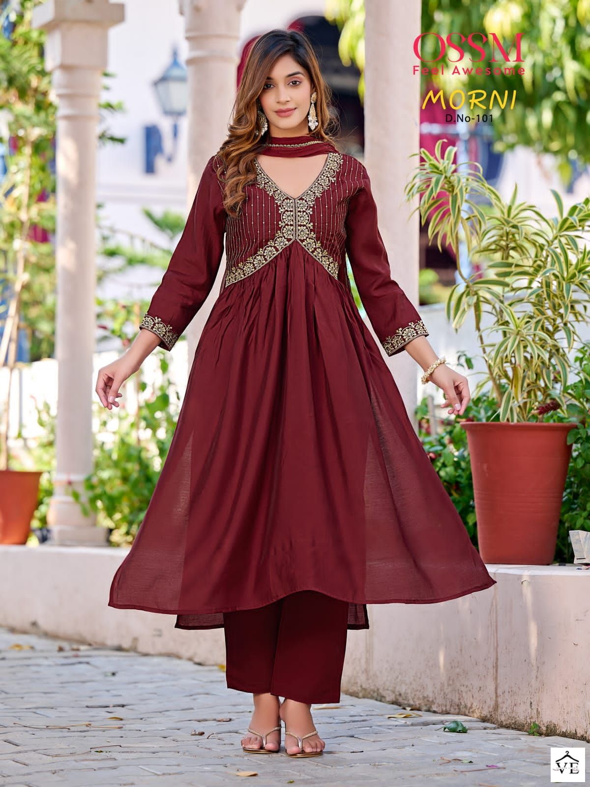 Ossm Morni Viscose Wholesale Readymade Salwar Suit Catalog — Wholesale Salwar Suits, MPA wholesale from Surat - Gallery Image 2