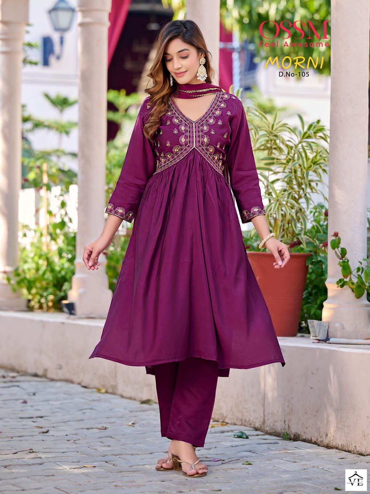 Ossm Morni Viscose Wholesale Readymade Salwar Suit Catalog — Wholesale Salwar Suits, MPA wholesale from Surat - Gallery Image 5