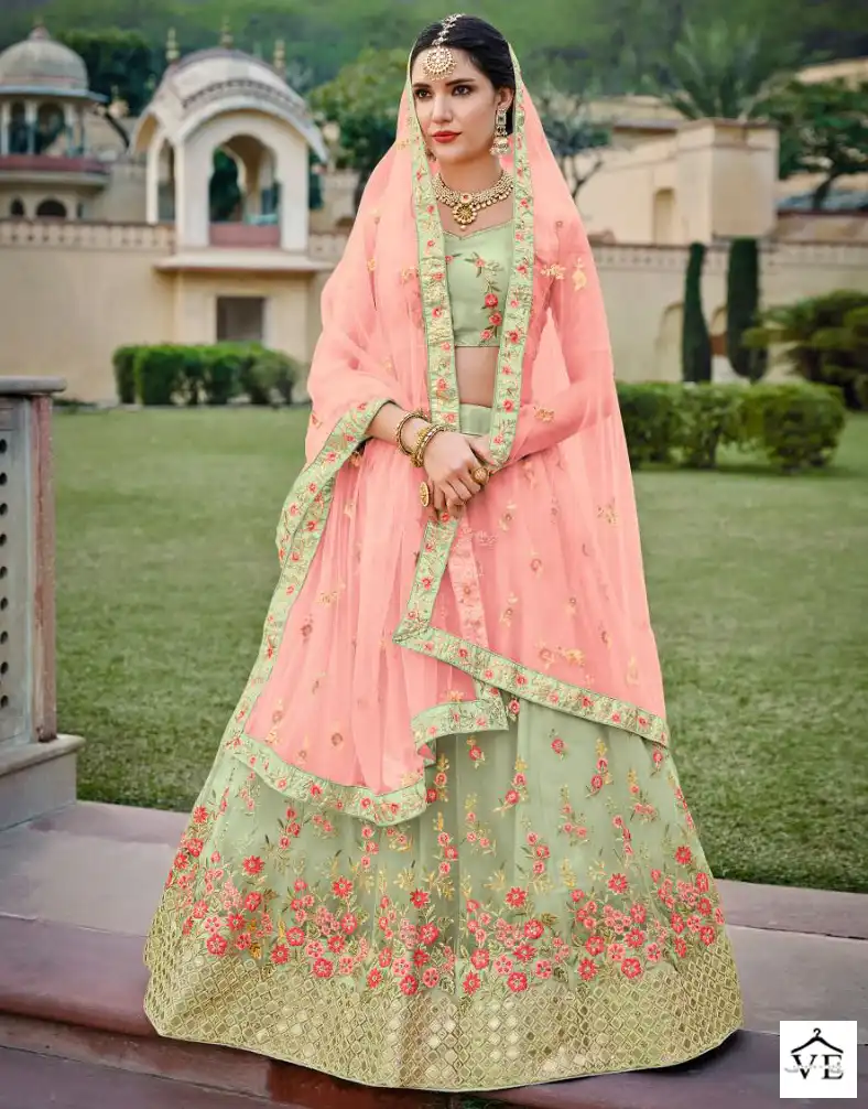 Mrudangi Color Edition 3 Net Wholesale Lehenga Catalog — Wholesale Lehenga, MPA wholesale from Surat — view 1