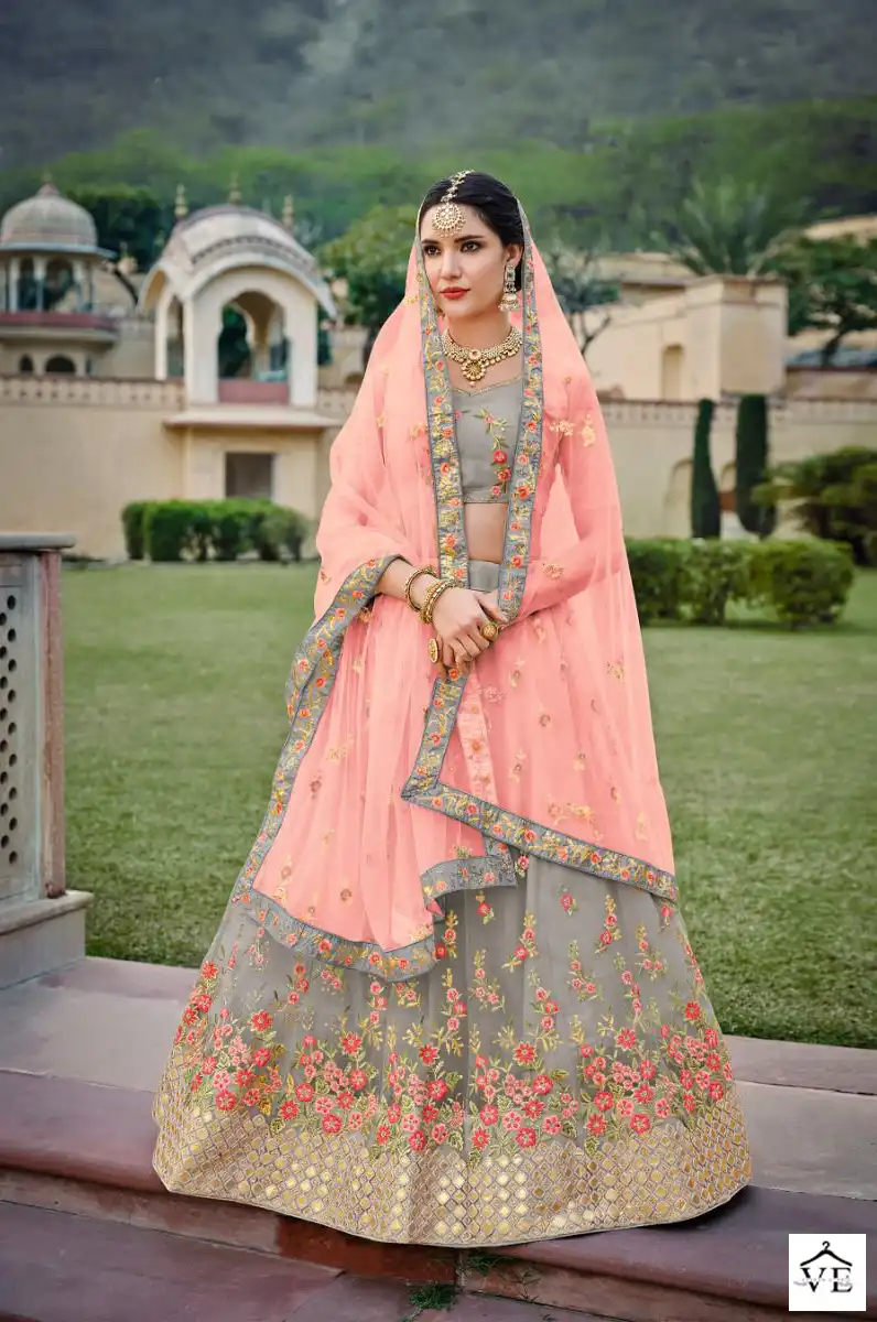 Mrudangi Color Edition 3 Net Wholesale Lehenga Catalog — Wholesale Lehenga, MPA wholesale from Surat - Gallery Image 3