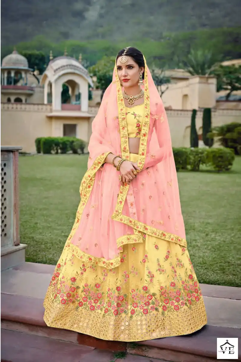 Mrudangi Color Edition 3 Net Wholesale Lehenga Catalog — Wholesale Lehenga, MPA wholesale from Surat - Gallery Image 4