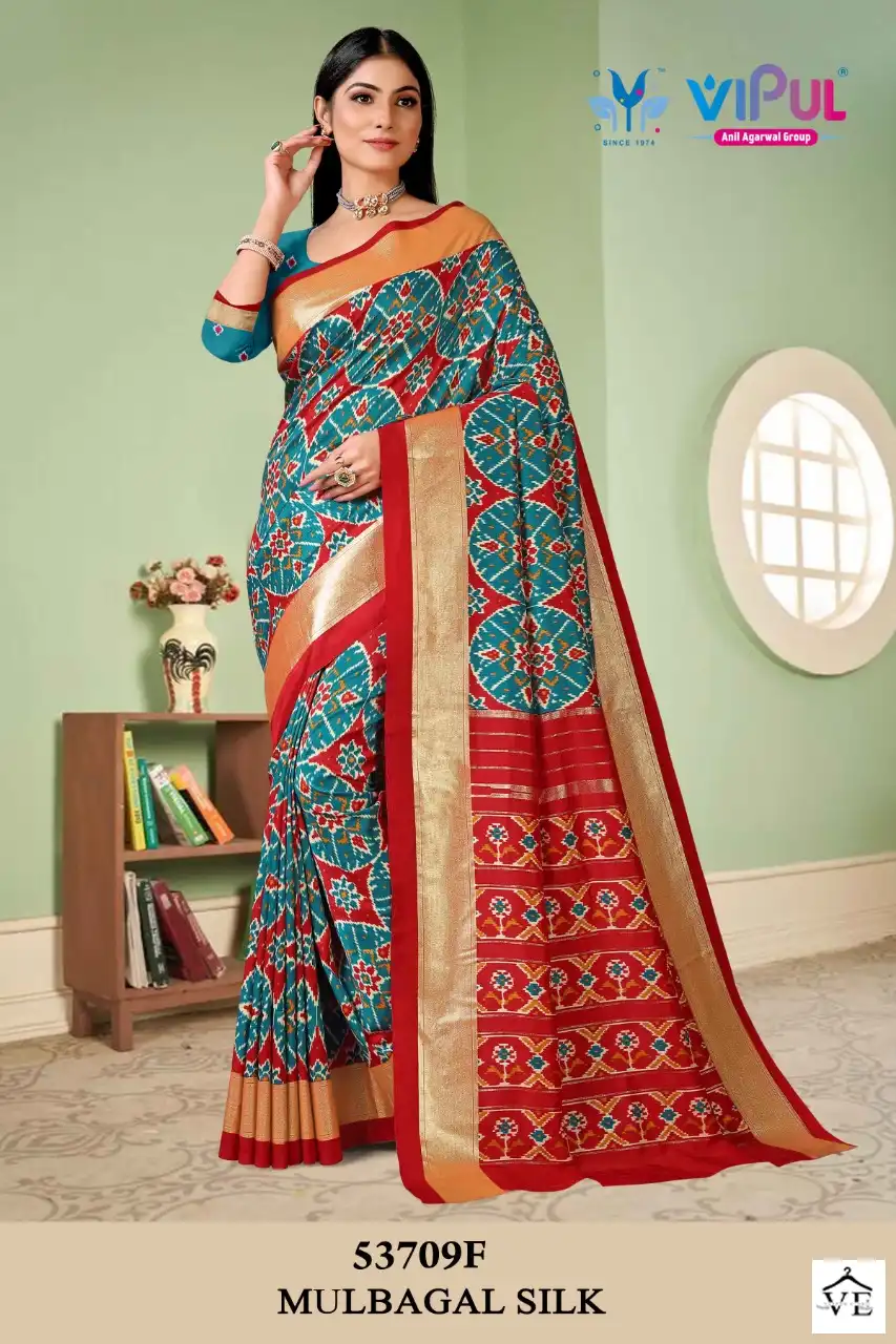 Vipul Mulbagal Silk Dola Silk Wholesale Saree Catalog - Image 6