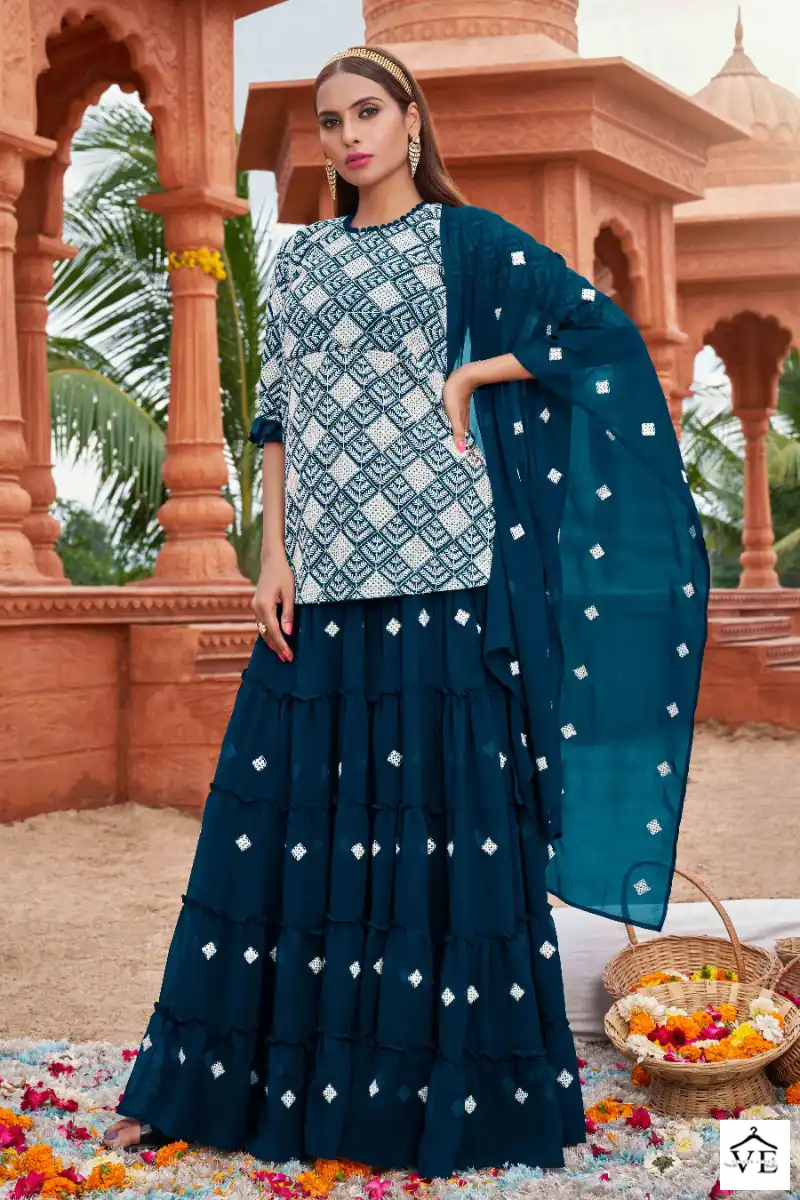 Aawiya Muraad Vol-1 Heavy Faux Georgette Wholesale Designer Suits Catalog — Wholesale Salwar Suits, MPA wholesale from Surat - Gallery Image 3