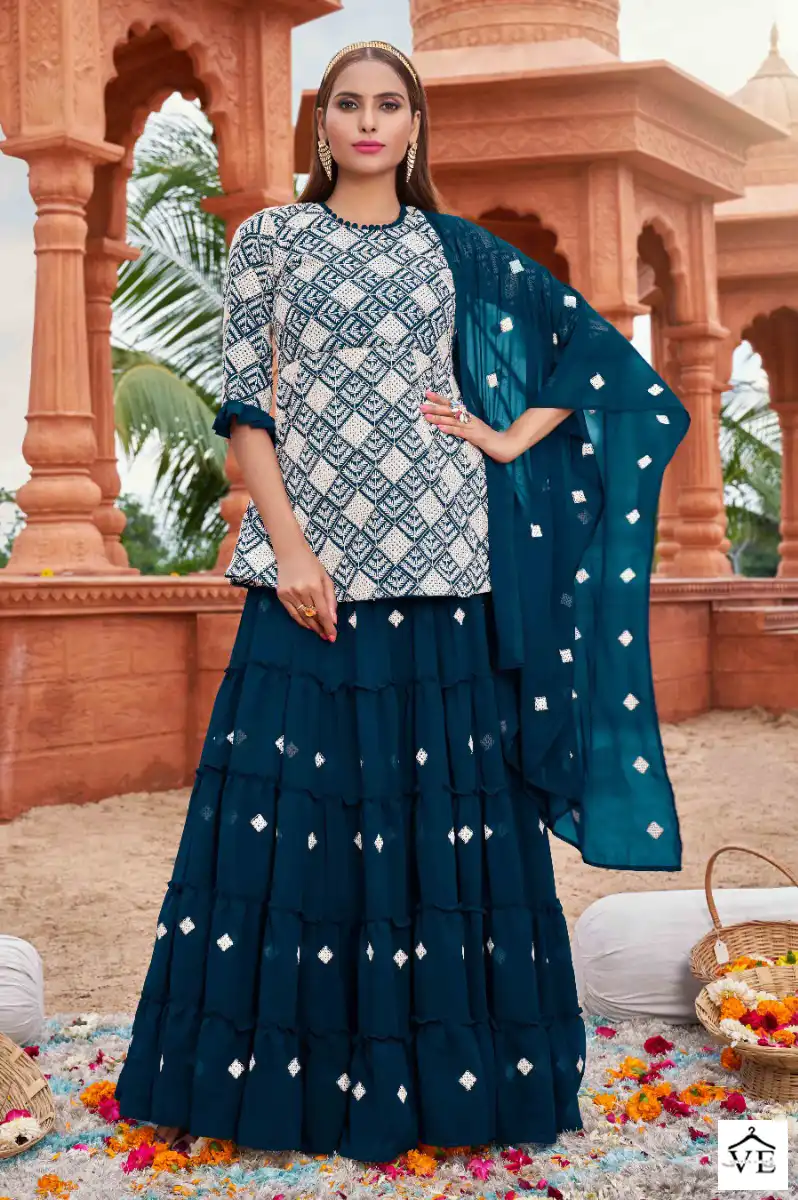 Aawiya Muraad Vol-1 Heavy Faux Georgette Wholesale Designer Suits Catalog — Wholesale Salwar Suits, MPA wholesale from Surat - Gallery Image 4